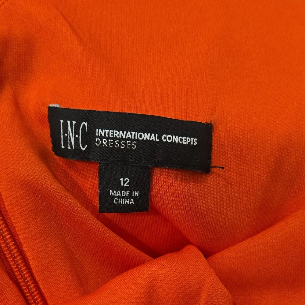INC International Concepts Vivid Orange Jumpsuit **NWOT** - Picture 7 of 8